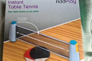 Ping pong tenis stołowy 2 rakietki i uniwersalna siatka